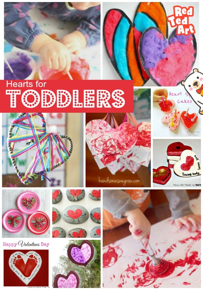 Heart Crafts for Toddlers & Preschoolers - Red Ted Art - Kids Crafts